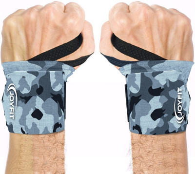 Joyfit Wrist Wraps with Thumb Loop for Weightlifting, Fitness Workouts - Adjustable Wrist Support(Blue)