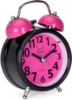 Triangle Ant Analog Pink, Black Clock