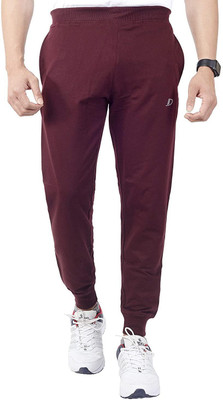 Decisive Solid Men Maroon Track Pants