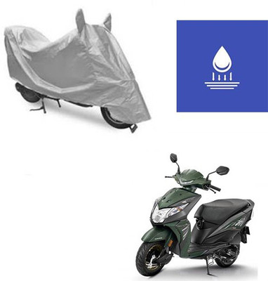 Feel heaven Two Wheeler Cover for Honda(Dio, Silver)