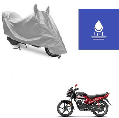 Atulit enterprises Two Wheeler Cover for Honda(Dream Yuga, Silver)