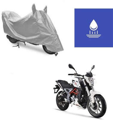 Feel heaven Two Wheeler Cover for DSK Benelli(TNT 25, Silver)