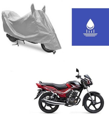 Atulit enterprises Two Wheeler Cover for TVS(Star City, Silver)