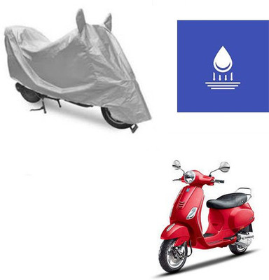 Atulit enterprises Two Wheeler Cover for Piaggio(Vespa VXL, Silver)