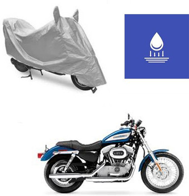 Atulit enterprises Two Wheeler Cover for Harley Davidson(XL 883, Silver)