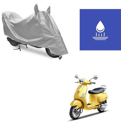 Atulit enterprises Two Wheeler Cover for Piaggio(Vespa SXL, Silver)