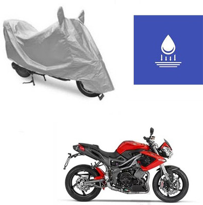 Atulit enterprises Two Wheeler Cover for DSK Benelli(TNT R, Silver)