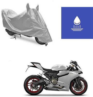 Atulit enterprises Two Wheeler Cover for Ducati(899 Panigale, Silver)