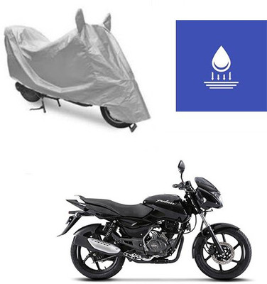 Atulit enterprises Two Wheeler Cover for Bajaj(Pulsar 150, Silver)
