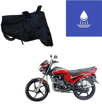 Feel heaven Two Wheeler Cover for Honda(Passion Plus, Black)
