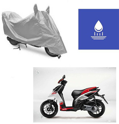 Atulit enterprises Two Wheeler Cover for Aprilia(SR 125, Silver)