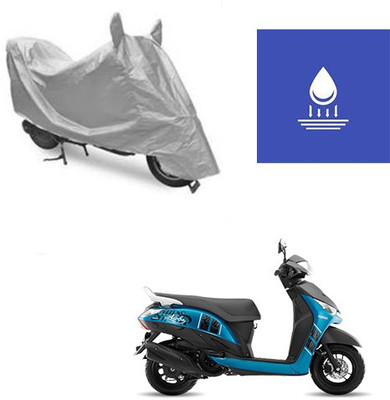 Atulit enterprises Two Wheeler Cover for Yamaha(Alpha, Silver)