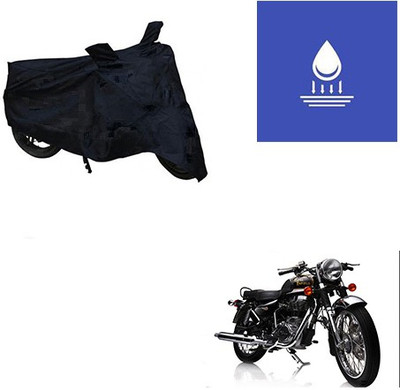 Feel heaven Two Wheeler Cover for Royal Enfield(Electra Delux, Black)