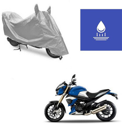 Atulit enterprises Two Wheeler Cover for Mahindra(MOJO XT 300, Silver)