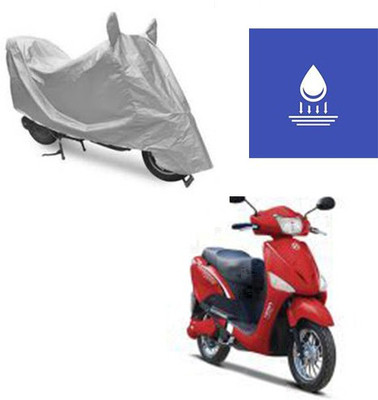 Atulit enterprises Two Wheeler Cover for Hero(E Scoot, Silver)