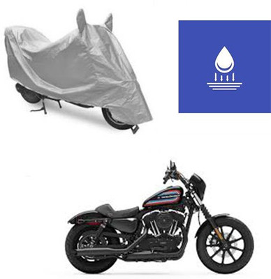 Atulit enterprises Two Wheeler Cover for Harley Davidson(XL 1200, Silver)