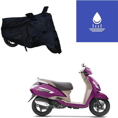 Feel heaven Two Wheeler Cover for TVS(Jupiter, Black)