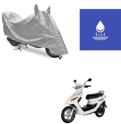 Feel heaven Two Wheeler Cover for Indus(Yo Electron, Silver)