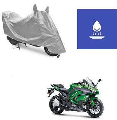 Atulit enterprises Two Wheeler Cover for Kawasaki(Ninja 1000, Silver)