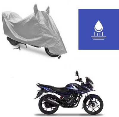 Atulit enterprises Two Wheeler Cover for Bajaj(Discover 150 f, Silver)