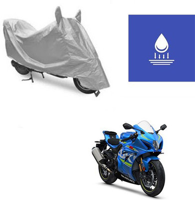 Atulit enterprises Two Wheeler Cover for Suzuki(GSX, Silver)