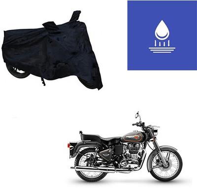 Feel heaven Two Wheeler Cover for Royal Enfield(Bullet 500, Black)