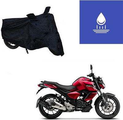 Feel heaven Two Wheeler Cover for Yamaha(FZ-S, Black)