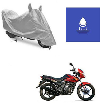 Atulit enterprises Two Wheeler Cover for TVS(Flame DS 125, Silver)