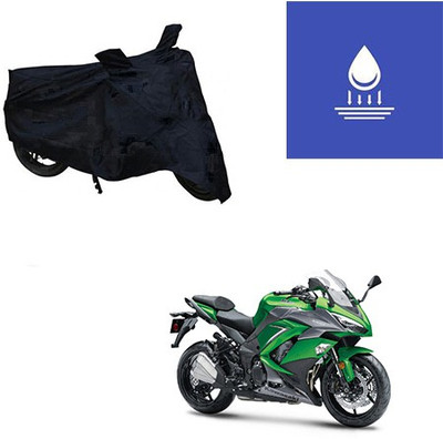 Feel heaven Two Wheeler Cover for Kawasaki(Ninja 1000, Black)