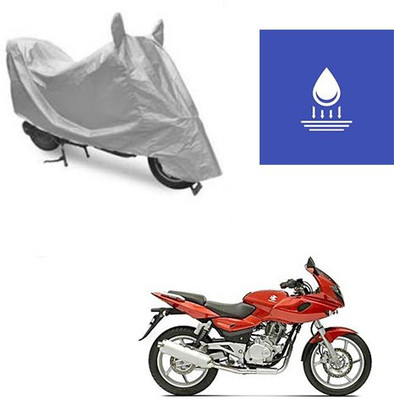 Feel heaven Two Wheeler Cover for Bajaj(Pulsar 220 DTS-i, Silver)