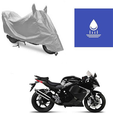 Feel heaven Two Wheeler Cover for Hyosung(GT250R, Silver)