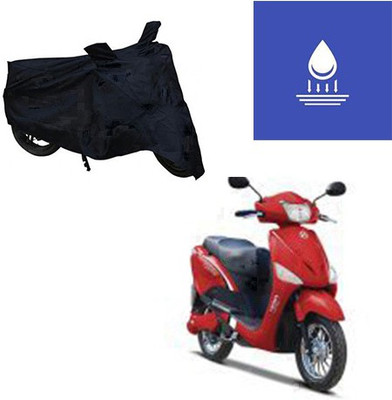 Feel heaven Two Wheeler Cover for Hero(E Scoot, Black)