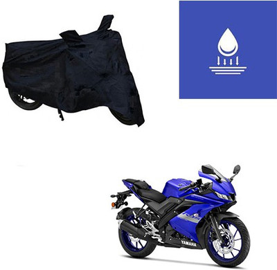 Feel heaven Two Wheeler Cover for Yamaha(R15 V3, Black)