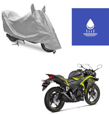 Atulit enterprises Two Wheeler Cover for Honda(CBR 250R, Silver)