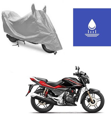 Atulit enterprises Two Wheeler Cover for Hero(CBZ Extreme, Silver)