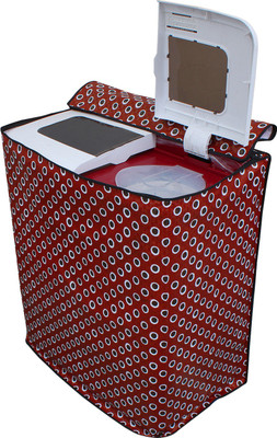 LITHARA Semi-Automatic Washing Machine  Cover(Width: 82.55 cm, Maroon, Multicolor)