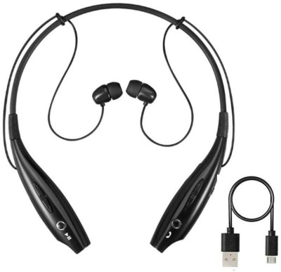 Worricow Sport HBS-730 Neckband Wireless Bluetooth Waterproof Headset Bluetooth Headset(Black, In the...