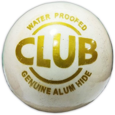 Parbat Club Cricket Leather Ball(Pack of 1, White)