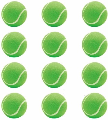 CKEPS 12 Pcs Light Weight Multi Color Tennis Cricket Ball , Cricket Leather Ball(Pack of 1, Red)