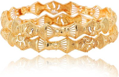 Bhagya Lakshmi Alloy Gold-plated Bangle Set