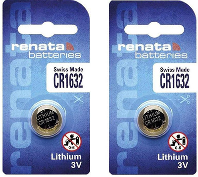 Renata CR1632 Lithium 3V (Pack Of 2)  Battery(Pack of 2)