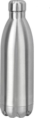 Metaletching Hot and Cold Water Bottle, Thermal Flask, Stainless Steel, BPA Free, 1000 ML. 1000 ml Bottle(Pack of 1, Silver, Steel)