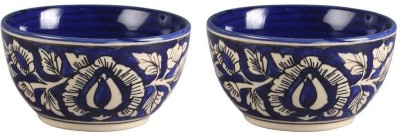 caffeine Ceramic Vegetable Bowl(Pack of 2, Blue)