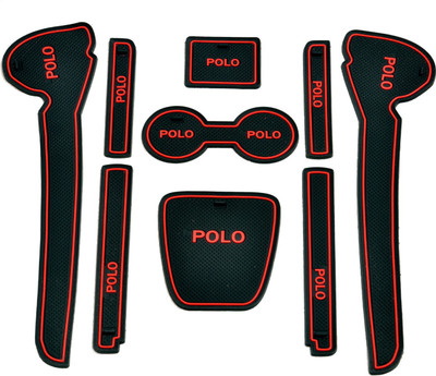 Nandhi Rubber Standard Mat For  Volkswagen Polo(Red)