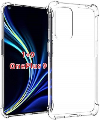 TARKAN Back Cover for Shock Proof Protective Soft Clear Back Case Cover for OnePlus 9 5G(Transparent, Shock Proof, Silicon, Pack of: 1)