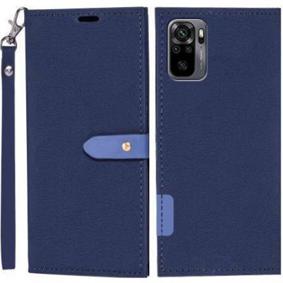 Wynhard Flip Cover for Redmi Note 10, Redmi Note 10S, Redmi Note 11SE(Blue, Grip Case, Pack of: 1)