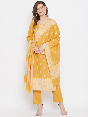 Afsa Pure Cotton Self Design Suit Fabric
