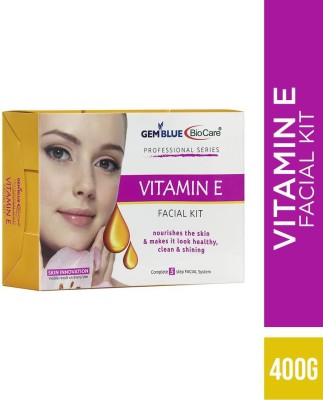 GEMBLUE BIOCARE Vitamin E Facial Kit, 400gm, for noursihes the skin and makes it look healthy Clean and Shining, Suitable All Skin Types,(400 g)