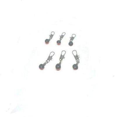 JUST ONE CLICK R/B swivel Cast Fishing, Fly Fishing Mini Snap Swivel(Line Clip Included, Set of  6)