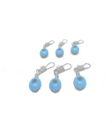 JUST ONE CLICK blue head xxx Cast Fishing, Fly Fishing Mini Snap Swivel(Line Clip Included, Set of  6)